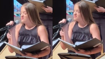 Rafaella Justus solta a voz no coral da escola - Reprodução/Instagram