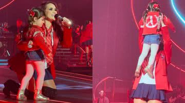 Dulce Maria empolga fãs ao levar a filha para palco do show do RBD - Reprodução/Instagram