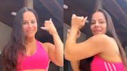 Viviane Araújo ostenta cintura fininha ao postar vídeo dançando - Reprodução/Instagram