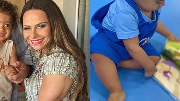 Viviane Araujo se derrete com o filho na escolinha - Reprodução/Instagram