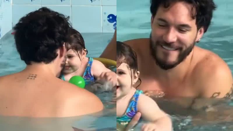 Eliezer mostra aula de natação da filha - Reprodução/Instagram