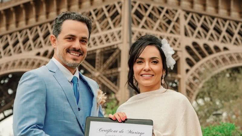 Izabella Camargo e Thiago Godoy se casam em Paris - Divulgação/Camila e Andrey Cepeda