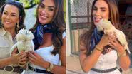 Nicole Bahls apresenta galinha para Regiane Alves - Reprodução/Instagram