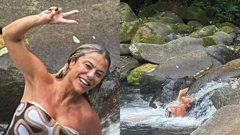 Poliana Rocha para tudo ao se mostrar em cachoeira - Reprodução/Instagram
