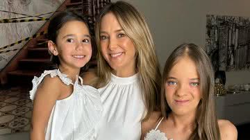 A apresentadora Ticiane Pinheiro e suas filhas, Rafa e Manu - Foto: Reprodução/Instagram @ticipinheiro