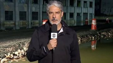 William Bonner esteve no Rio Grande do Sul para cobertura jornalística - Reprodução/Globo