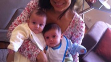Rosana Jatobá com os filhos Lara e Benjamin - Arquivo Pessoal