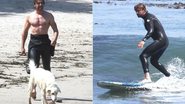 Gerard Buttler surfa em Los Angeles - Grosby Group