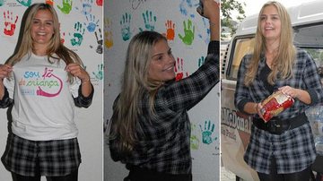 Milene Domingues entrega alimentos em São Paulo - Celso Akin/AgNews