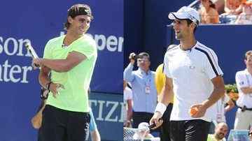 Rafael Nadal e Novak Djokovic - Reprodução/Getty Images