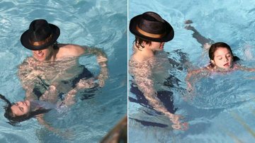 Tom Cruise ensina a filha Suri a nadar, em Miami - CityFiles