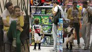 Murilo Rosa e Fernanda Tavares passeiam com filho Lucas em shopping da Barra - Marcus Pavão/AgNews