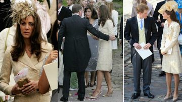 Kate Middleton em 2006 e, em 2011, com o mesmo modelito - Getty Images