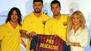 Shakira, Piqué e companheiros do time - Getty Images