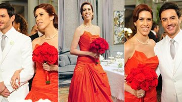 Bibi arrasa com vestido de noiva vermelho - Divulgação/TV Globo