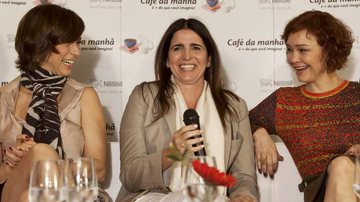 Maria Paula, Malu Mader e Júlia Lemmertz no lançamento de campanha promovida por marca alimentícia, em SP.