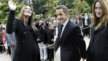 Nicolas Sarkozy e Carla Bruni em Paris, na França - Reuters