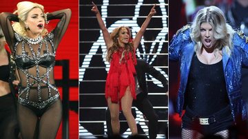 Lady Gaga, Jennifer Lopez e Fergie no iHeart Music Festival, em Las Vegas, Estados Unidos - Reuters