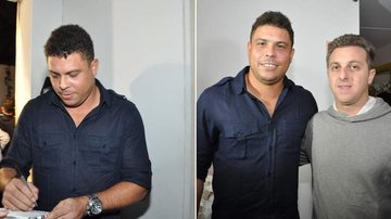 Ronaldo Nazário e Luciano Huck - Tiago Archanjo/AgNews
