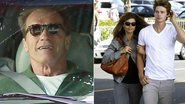Arnold Schwarzenegger e Maria Shriver almoçam com o filho Patrick - Grosby Group