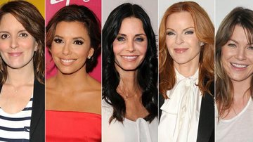 Tina Fey, Eva Longoria, Courteney Cox, Marcia Cross e Ellen Pompeo - Getty Images