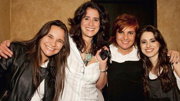 Myllena, Lúcia Veríssimo e Isabela Taviani em show de Monique Kessous, em SP.