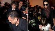Mick Jagger desembarcou em Cuzco, no Peru, com o filho Lucas Jagger e a namorada L'Wren Scott - Andre Freitas e Gabriel Reis / AgNews