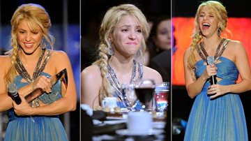 Shakira se emociona em homenagem - Getty Images