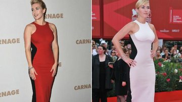 Kate Winslet: cores diferentes, mas o mesmo modelo de Stella McCartney - Getty Images