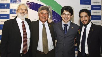 Ivan Valente, Chico Alencar, Randolfe Rodrigues e Jean Wyllys, deputados na láurea Congresso em Foco.