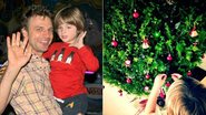 Cássio Reis monta árvore de Natal com o filho, Noah - Daniel Delmiro / AgNews; Reprodução / Twitter