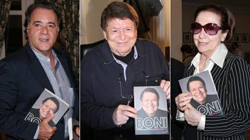 Boni recebe Tony Ramos e Fernanda Montenegro em lançamento do 'Livro do Boni' - Roberto Filho/AgNews