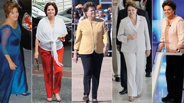 O estilo da aniversariante Dilma Rousseff - Fotomontagem