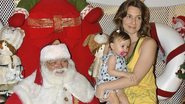 Letícia Spiller e Stella visitam o Papai Noel - Julio Melo/AgNews