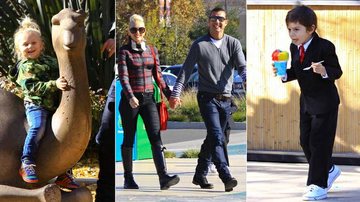 Gwen Stefani, Gavin Rossdale, Kingston e Zuma passeiam no zoológico na véspera do Natal - GrosbyGroup