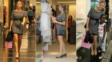 Grazi Massafera faz compras e posa com fã em shopping do Rio de Janeiro - Daniel Delmiro/ AgNews