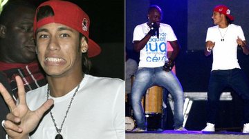 Neymar dança com Thiaguinho em show em Florianópolis - Divulgação/ Marco Cezar e Laura Sachetti