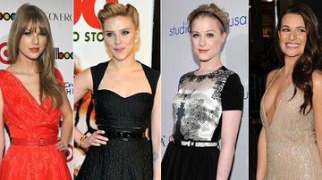 Taylor Swift, Scarlett Johansson, Evan Rachel Wood e Lea Michele - Getty Images
