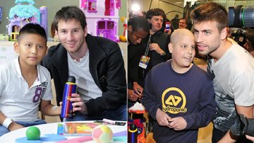 Lionel Messi e Gerard Piqué visitam crianças em hospitais da Espanha - The Grosby Group