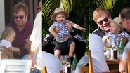 Elton John brinca com o filho, Zachary, no Hawai - The Grosby Group