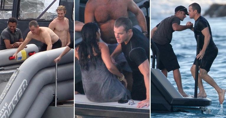Matt Damon, sua esposa e amigos desfrutam passeio de barco na França - The Grosby Group
