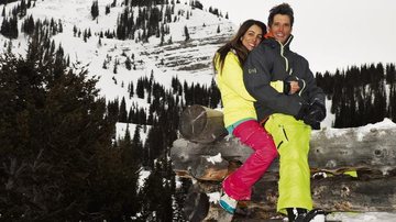 Márcio e Andréa na estação de esqui no Colorado, EUA, que começaram a frequentar há quase dez anos. - Arquivo Pessoal e Gianne Carvalho
