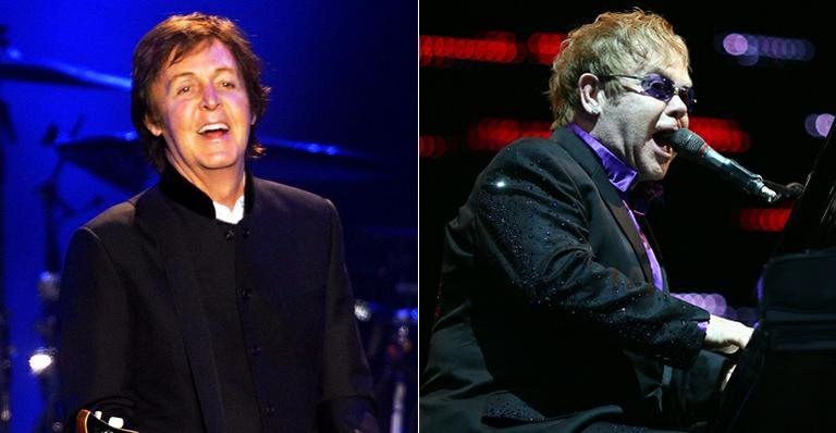 Paul McCartney e Elton John - Getty Images