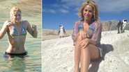 Shakira se diverte ao lado de pinguins na África do Sul - Reprodução/The Grosby Group/Facebook