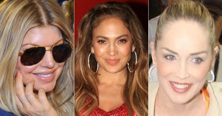 Fergie, J.Lo e Sharon Stone curtiram o carnaval no Brasil - Fotomontagem
