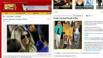 Fergie no Brasil é destaque na imprensa internacional - Reprodução