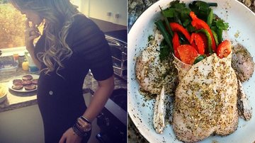 Grávida, Claudia Leitte exibe talento na cozinha - Reprodução/ Twitter