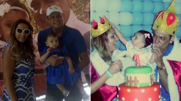 Aline Rocha e Frank Aguiar comemoram o primeiro aniversário da filha Valentina - Erasmo Nascimento/Produção Frank Aguiar