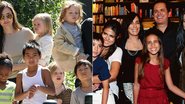 Angelina Jolie e Gloria Pires com os filhos