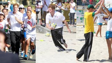 Príncipe Harry: maratona, rugby e vôlei no Rio de Janeiro - Reprodução/AgNews
